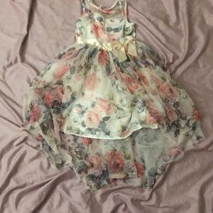 Girls size 12 spring high low dress